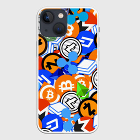 Чехол для iPhone 13 mini с принтом КРИПТОВАЛЮТЫ   CRYPTOCURRENCY ,  |  | binance | binance com | bitcoin | bittrex com | btc | exmo me | hodl | pattern. | trading | zcash | банан биржа | бинанс | биткоин | доги | криптовалюта биржа | криптотрейдер | криптотрейдинг | трейдинг | узор | эфир