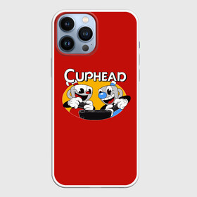 Чехол для iPhone 13 Pro Max с принтом Cuphead ,  |  | animation | cup | cuphead | gamer | mugman | retro | run and gun | shooter | анимация | ретро | чашек | чашка | чашкоголовый | шутер