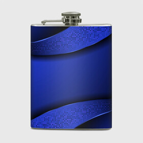 Фляга с принтом 3D BLUE Вечерний синий цвет , металлический корпус | емкость 0,22 л, размер 125 х 94 мм. Виниловая наклейка запечатывается полностью | 3d | 3д | luxury | versace | vip | абстракция | блеск | блестки | версаче | вип | паттерн | роскошь | соты | текстуры