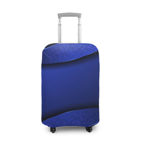 Чехол для чемодана 3D с принтом 3D BLUE Вечерний синий цвет , 86% полиэфир, 14% спандекс | двустороннее нанесение принта, прорези для ручек и колес | 3d | 3д | luxury | versace | vip | абстракция | блеск | блестки | версаче | вип | паттерн | роскошь | соты | текстуры