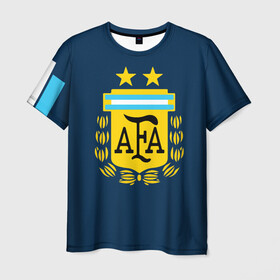 Мужская футболка 3D с принтом Сборная Аргентины , 100% полиэфир | прямой крой, круглый вырез горловины, длина до линии бедер | goal24 | аргентина | барселона | дибала | лионель месси | месси | месси аргентина | сборная аргентины | спорт | футбол | чемпионат мира | чм
