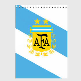 Скетчбук с принтом Сборная Аргентины + спина , 100% бумага
 | 48 листов, плотность листов — 100 г/м2, плотность картонной обложки — 250 г/м2. Листы скреплены сверху удобной пружинной спиралью | goal24 | аргентина | барселона | дибала | игуаин | икарди | лионель месси | месси | месси аргентина | сборная аргентины | спорт | футбол | чемпионат мира | чм