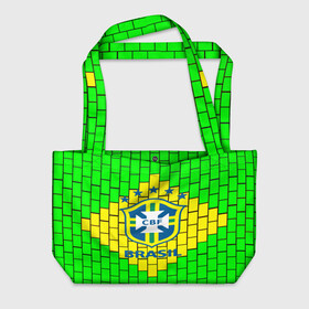 Пляжная сумка 3D с принтом Сборная Бразилии , 100% полиэстер | застегивается на металлическую кнопку; внутренний карман застегивается на молнию. Стенки укреплены специальным мягким материалом, чтобы защитить содержимое от несильных ударов
 | brazil | neymar | бразилия | коутиньо | марсело | неймар | роберто карлос | роналдиньо | роналдо | сборная бразилии | спорт | футбол | чемпионат мира