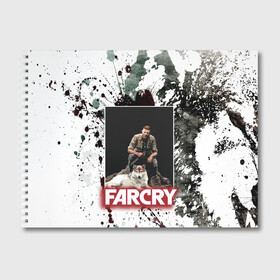 Альбом для рисования с принтом FARCRY WOLF , 100% бумага
 | матовая бумага, плотность 200 мг. | far cry | far cry 5 | far cry new dawn | far cry primal | farcry | fc 5 | fc5 | game | new dawn | primal | игры | постапокалипсис | фар край | фар край 5