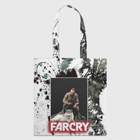 Шоппер 3D с принтом FARCRY WOLF , 100% полиэстер | Плотность: 200 г/м2; Размер: 34×35 см; Высота лямок: 30 см | far cry | far cry 5 | far cry new dawn | far cry primal | farcry | fc 5 | fc5 | game | new dawn | primal | игры | постапокалипсис | фар край | фар край 5