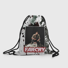 Рюкзак-мешок 3D с принтом FARCRY WOLF , 100% полиэстер | плотность ткани — 200 г/м2, размер — 35 х 45 см; лямки — толстые шнурки, застежка на шнуровке, без карманов и подкладки | far cry | far cry 5 | far cry new dawn | far cry primal | farcry | fc 5 | fc5 | game | new dawn | primal | игры | постапокалипсис | фар край | фар край 5