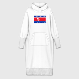 Платье удлиненное хлопок с принтом СЕВЕРНЕЕ КОРЕИ   ЦИТАТА ,  |  | корея | монстрация | протест | северная корея | севернее кореи | снег | флаг | флаг кореи | цитата