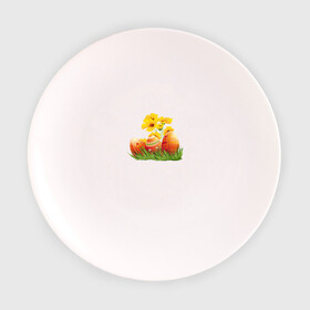 Тарелка 3D с принтом Яйца , фарфор | диаметр - 210 мм
диаметр для нанесения принта - 120 мм | пасха | пасхальные яйца | праздник | рисунок | цветы | яйца