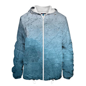 Мужская куртка 3D с принтом Blue Glass , ткань верха — 100% полиэстер, подклад — флис | прямой крой, подол и капюшон оформлены резинкой с фиксаторами, два кармана без застежек по бокам, один большой потайной карман на груди. Карман на груди застегивается на липучку | Тематика изображения на принте: background | blue | cracks | dark | gradient | ice | lines | ocean | paints | scratches | sea | texture | голубая | градиент | краски | лед | линии | море | океан | полосы | пятна | стекло | текстура | темная | трещины | тьма | фон | цар