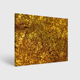 Холст прямоугольный с принтом Сусальное золото , 100% ПВХ |  | gold | золото | золотой | мятая | сусальное | фольга