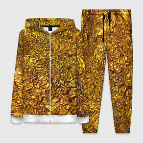 Женский костюм 3D с принтом Сусальное золото ,  |  | gold | золото | золотой | мятая | сусальное | фольга