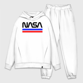 Мужской костюм хлопок OVERSIZE с принтом NASA ,  |  | astronomy | fashion | logo | nasa | national | rocket | sky | space | stars | text | usa | звезды | космос | линии | логотип | модные | надпись | наса | планеты | полоски | ракеты | сша | текст