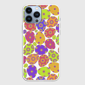 Чехол для iPhone 13 Pro Max с принтом Пасха ,  |  | Тематика изображения на принте: беспорядок | всех цветов | еда | зеленый | крупные | любого цвета | мелкие | много | оранжевый | пасха | пасхальные | подарок | праздничные | разноцветные | салатовый | сиреневый | украшение