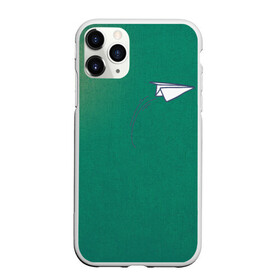 Чехол для iPhone 11 Pro Max матовый с принтом Бумажный самолетик , Силикон |  | flight | plane | бумага | бумажный самолетик | небо | полет | самолет