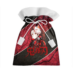 Подарочный 3D мешок с принтом Танджиро Камадо в маске , 100% полиэстер | Размер: 29*39 см | Тематика изображения на принте: demon slayer | kamado | kimetsu no yaiba | nezuko | tanjiro | аниме | гию томиока | зеницу агацума | иноске хашибира | камадо | клинок | корзинная девочка | манга | музан кибуцуджи | незуко | рассекающий демонов | танджиро