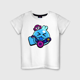 Детская футболка хлопок с принтом SQUEAK (ICON) 8 , 100% хлопок | круглый вырез горловины, полуприлегающий силуэт, длина до линии бедер | android | brawl | brawl stars | clash | game | squeak | stars | андроид | игра | мобильные игры | скуик