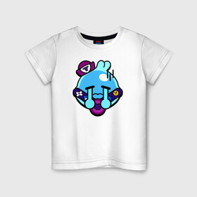 Детская футболка хлопок с принтом SQUEAK (ICON) 1 , 100% хлопок | круглый вырез горловины, полуприлегающий силуэт, длина до линии бедер | android | brawl | brawl stars | clash | game | squeak | stars | андроид | игра | мобильные игры | скуик