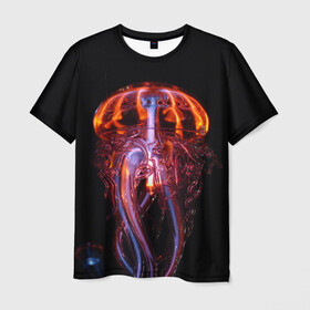 Мужская футболка 3D с принтом Медуза | Jellyfish , 100% полиэфир | прямой крой, круглый вырез горловины, длина до линии бедер | jellyfish | medusa | горгона | медуза | щупальца