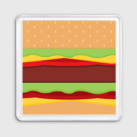 Магнит 55*55 с принтом Бутерброд , Пластик | Размер: 65*65 мм; Размер печати: 55*55 мм | Тематика изображения на принте: background | burger | fast food | food | hamburger | sandwich | texture | будет | бургер | бутерброд | гамбургер | еда | текстура | фастфуд | фон