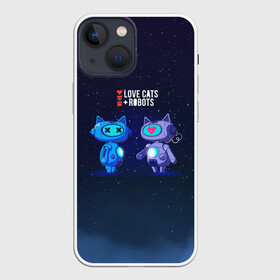 Чехол для iPhone 13 mini с принтом Love, Death and Robots | Любовь, Смерть и Роботы (Z) ,  |  | cats | death | love | love death robots | netflix | robots | vedeathrobots | xbot 4000 | любовь | нетфликс | роботы | сериал | сериалы