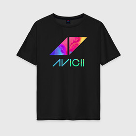 Женская футболка хлопок Oversize с принтом AVICII RAINBOW , 100% хлопок | свободный крой, круглый ворот, спущенный рукав, длина до линии бедер
 | avicii | beatport | club | dj | edm | electro | eq | house | levels | music | production | radio | techno | top | trance | ависи | авичи | дискотека | звезда | клуб | музыка | музыкант | продюссер | радио | фестиваль | швеция | эквалайзер