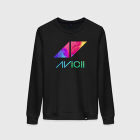 Женский свитшот хлопок с принтом AVICII RAINBOW , 100% хлопок | прямой крой, круглый вырез, на манжетах и по низу широкая трикотажная резинка  | avicii | beatport | club | dj | edm | electro | eq | house | levels | music | production | radio | techno | top | trance | ависи | авичи | дискотека | звезда | клуб | музыка | музыкант | продюссер | радио | фестиваль | швеция | эквалайзер