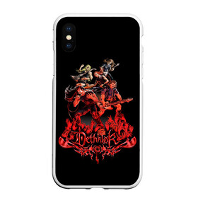 Чехол для iPhone XS Max матовый с принтом Dethklok concert , Силикон | Область печати: задняя сторона чехла, без боковых панелей | dethklok | metalocalypse | апокалипсис | вильям мердерфэйс | металл | металлапокалипсис | мульт | мультфильм | пиклз | рок группа | сквизгаард эксплоужен | токи вортуз