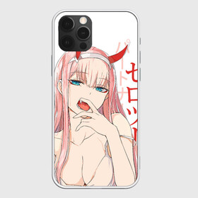 Чехол для iPhone 12 Pro Max с принтом Darling in the Franxx Zero Two , Силикон |  | 02 | anime girl | darling in the franxx | zero two | аниме | дарлинг во франксе | девушка с розовыми волосами | манга | милый во франксе | ноль два | розовые волосы | тян