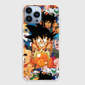 Чехол для iPhone 13 Pro Max с принтом Dragon Ball (главные герои) ,  |  | Тематика изображения на принте: anime | dragon ball | dragon ball z | goku | аниме | драконий жемчуг | жемчуг дракона | манга | сайян | сон гоку