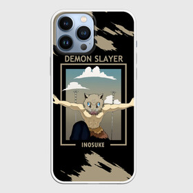 Чехол для iPhone 13 Pro Max с принтом DEMON SLAYER INOSUKE ,  |  | Тематика изображения на принте: demon slayer | kamado | kimetsu no yaiba | nezuko | tanjiro | аниме | гию томиока | зеницу агацума | иноске хашибира | камадо | клинок | корзинная девочка | манга | музан кибуцуджи | незуко | рассекающий демонов | танджиро