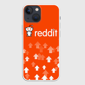 Чехол для iPhone 13 mini с принтом REDDIT   РЕДДИТ   UPVOTED ,  |  | forum | logo | memeeconomy | memes | reddit | the button | upvoted | вверх. | градиент | лого | логотип | мемы | поднять голос | подписчики | реддит | редит | сабреддит | социальная сеть | стрелки | тайный санта | форум