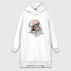 Платье-худи хлопок с принтом СССР Кот космонавт ,  |  | astronaut | cat | cccp | gagarin | helmet | nasa | space cat | space suit | ussr | астронавт | гагарин | космический кот | космонавтика | кот в космосе | кот в скафандре | кот в шлеме | кот гагарин | кошка | наса | поехали | роскосмос