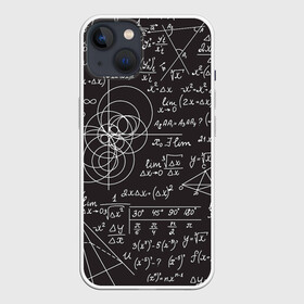 Чехол для iPhone 13 с принтом Алгебра и Геометрия ,  |  | алгебра | геометрия | графики | сложный формулы | формулы