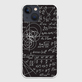 Чехол для iPhone 13 mini с принтом Алгебра и Геометрия ,  |  | алгебра | геометрия | графики | сложный формулы | формулы