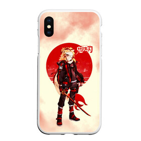 Чехол для iPhone XS Max матовый с принтом Кенджиро Ренгоку Kimetsu no Yaiba , Силикон | Область печати: задняя сторона чехла, без боковых панелей | Тематика изображения на принте: demon slayer | kamado | kimetsu no yaiba | nezuko | tanjiro | аниме | гию томиока | зеницу агацума | иноске хашибира | камадо | клинок | корзинная девочка | манга | музан кибуцуджи | незуко | рассекающий демонов | танджиро