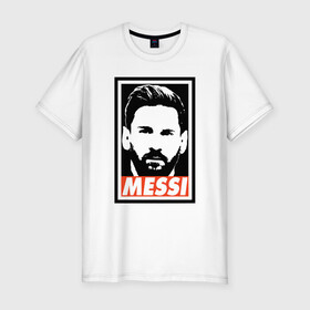 Мужская футболка хлопок Slim с принтом Obey Messi , 92% хлопок, 8% лайкра | приталенный силуэт, круглый вырез ворота, длина до линии бедра, короткий рукав | argentina | barca | barcelona | football | lionel | messi | spain | sport | аргентина | барса | барселона | гол | золотой мяч | игрок | испания | камп ноу | лионель | месси | мяч | спорт | тренер | футбол | чемпион | чемпионат