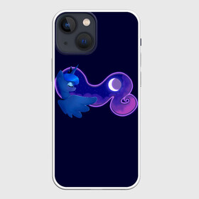 Чехол для iPhone 13 mini с принтом Принцесса Луна ,  |  | my little pony | весёлая пинки пай | добрая флаттершайн | дружба это чудо | единорог | единороги | май литл пони | мульт | мультфильм | радуга дэш | селестия | спайк | сумеречная искорка | честная эплджек