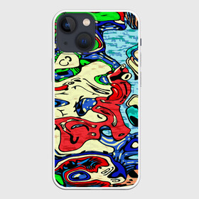 Чехол для iPhone 13 mini с принтом Multicolored ,  |  | абстракция | акварель | брызги | жидкость | краски | разводы | разноцветный | текстура | цвета