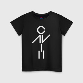 Детская футболка хлопок с принтом AVICII (human) , 100% хлопок | круглый вырез горловины, полуприлегающий силуэт, длина до линии бедер | avicii | dance | dj | electronic | house | music | progressive | авичи | берг | диджей | музыка | тим | том | хангс