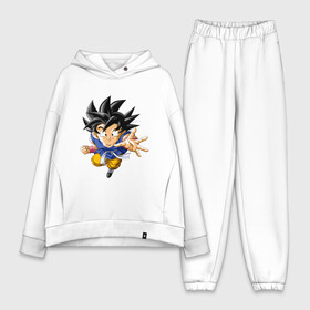 Женский костюм хлопок Oversize с принтом Dragon ball ,  |  | аниме | в топе | в тренде | дракон | мультфильм | сериал