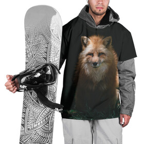 Накидка на куртку 3D с принтом Хитрый Лис , 100% полиэстер |  | animals | beast | forest | fox | nature | orange | predator | red | животные | зверь | лес | лис | лиса | лисица | лисичка | природа | рыжая | рыжий | фыр | хитрый | хищник