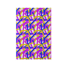 Обложка для паспорта матовая кожа с принтом абстракция из ярких полос , натуральная матовая кожа | размер 19,3 х 13,7 см; прозрачные пластиковые крепления | abstract | art | blue | bright | brush strokes | childrens | color | daub | drawing | geometry | gouache | isometry | lilac | pattern | stripes | three | yellow | абстрактный | гуашь | желтый | мазки кистью | мазня | полосы | синий | сиреневый | три | цве