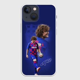 Чехол для iPhone 13 mini с принтом АНТУАН ГРИЗМАНН   БАРСЕЛОНА ,  |  | antoine griezmann | barcelona | football | sport | антуан гризманн | барселона | номер 7 | сборная франции | спорт. | футбол