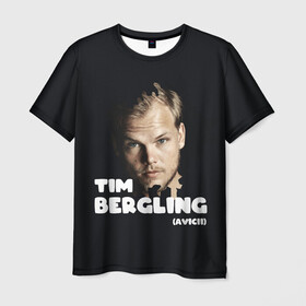 Мужская футболка 3D с принтом Тим Берглинг | Авичи , 100% полиэфир | прямой крой, круглый вырез горловины, длина до линии бедер | avicii | berg | bergling | dj | tim | авичи | берг | берглинг | диджей | тим