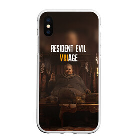 Чехол для iPhone XS Max матовый с принтом RESIDENT EVIL VILLAGE | РЕ ДЕРЕВНЯ (Z) , Силикон | Область печати: задняя сторона чехла, без боковых панелей | horror | resident evil | resident evil 8 | village | демитреска | деревня | леди димитреска | обитель зла | резидент эвил | ресидент евил | хоррор