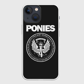 Чехол для iPhone 13 mini с принтом Pony x Ramones ,  |  | my little pony | ramones | дружба это чудо | единорог | единороги | май литл пони | мульт | мультфильм | рамонс | рок