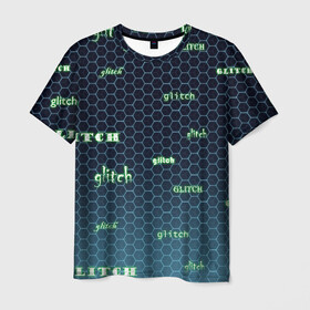 Мужская футболка 3D с принтом Glitch , 100% полиэфир | прямой крой, круглый вырез горловины, длина до линии бедер | 404 | error | geek | glitch | гик | глюки | ошибка | треугольник