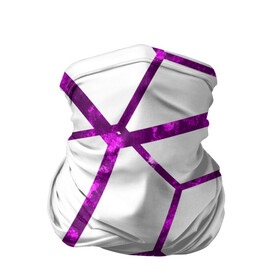 Бандана-труба 3D с принтом Hexagon , 100% полиэстер, ткань с особыми свойствами — Activecool | плотность 150‒180 г/м2; хорошо тянется, но сохраняет форму | hexagon | lines | purple | violet | линии | фиолетовый многоугольник | шестиугольник