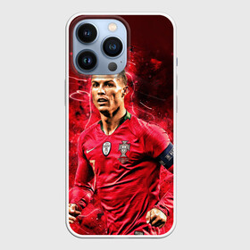 Чехол для iPhone 13 Pro с принтом Криштиану Роналду (Португалия) ,  |  | 7 | cr | cr7 | cristiano | fc | fifa | footbal | juventus | madrid | portugal | real | ronaldo | soccer | криштиану | лига | мяч | мячик | поле | португалия | роналду | спорт | форма | футбол | футболист | футбольная | футбольный | чемпион |