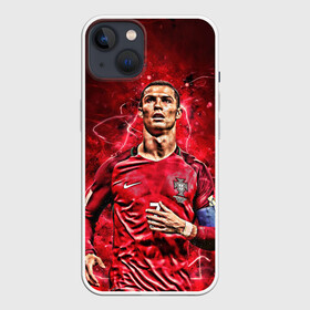 Чехол для iPhone 13 с принтом Cristiano Ronaldo (Portugal) ,  |  | 7 | cr | cr7 | cristiano | fc | fifa | footbal | juventus | madrid | portugal | real | ronaldo | soccer | криштиану | лига | мяч | мячик | поле | португалия | роналду | спорт | форма | футбол | футболист | футбольная | футбольный | чемпион |